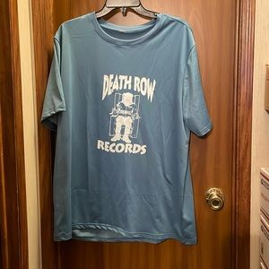 Men's blue no brand "Death Row Records" t-shirt. Size XL